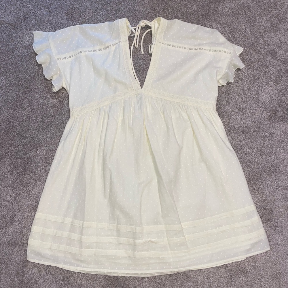 Off-white mini dress